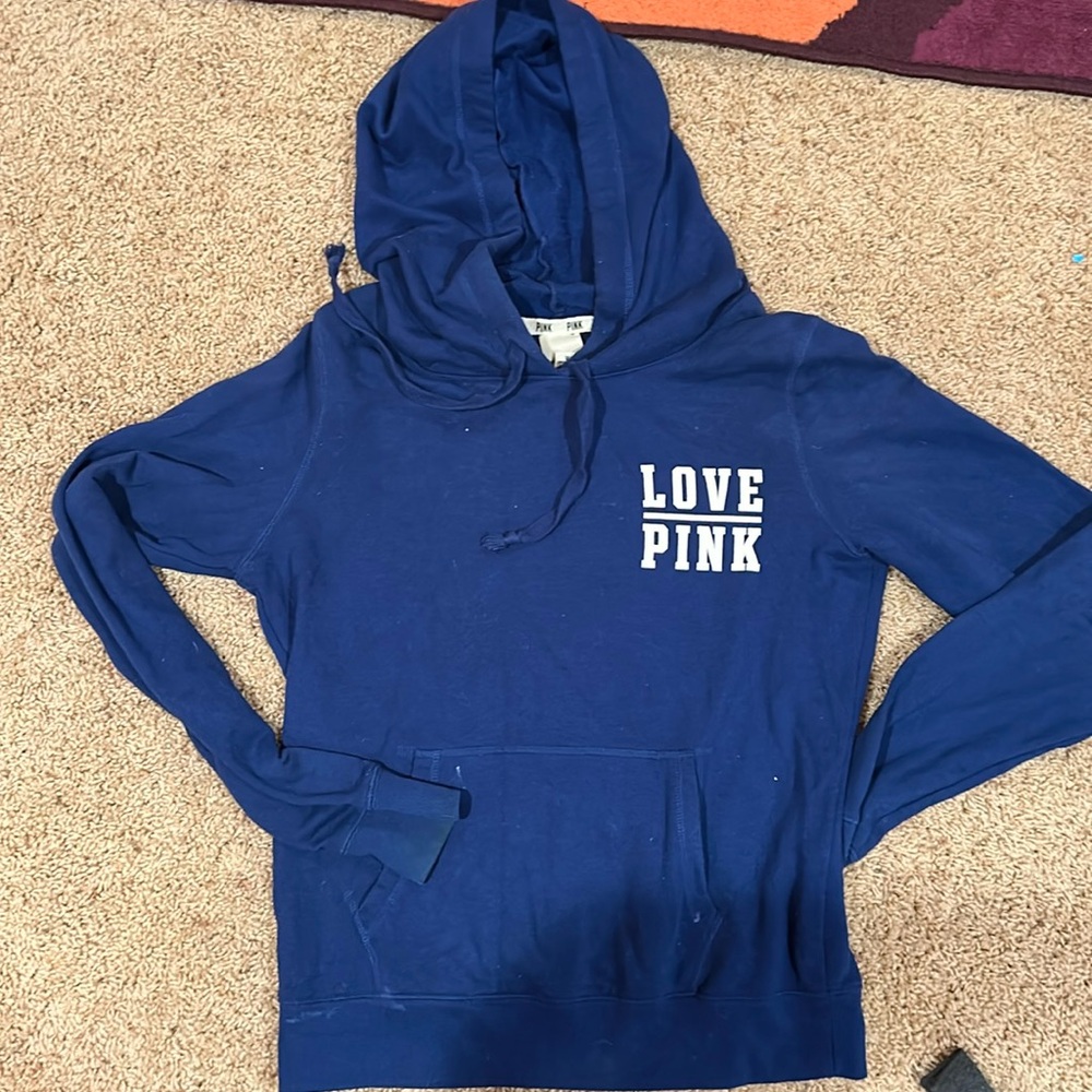 Pink LOVE Hoodie small